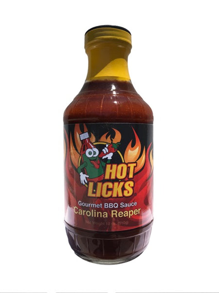 Hot Licks Carolina Reaper Gourmet BBQ Sauce –