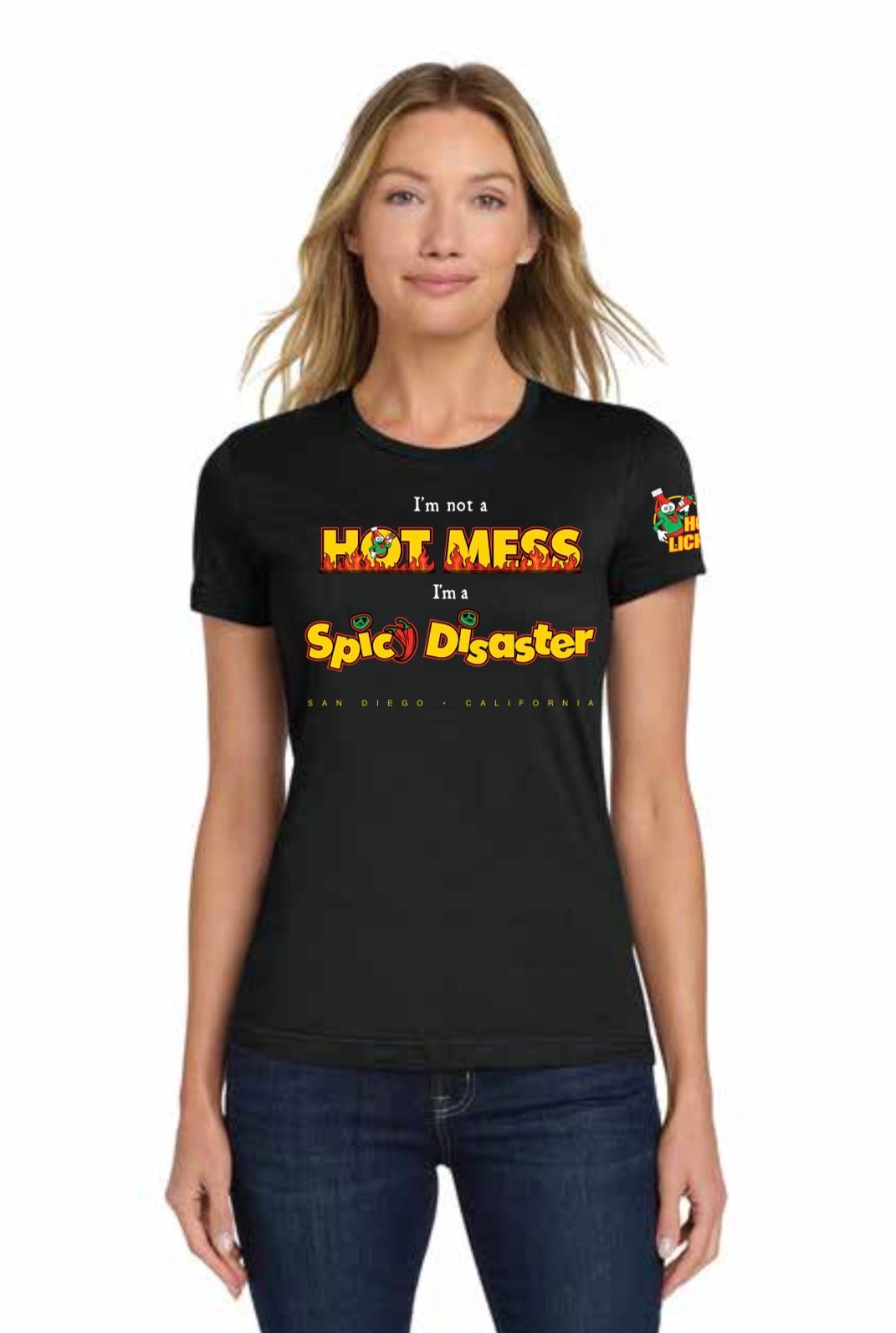 Hot Mess Spicy Disaster T-shirt Large