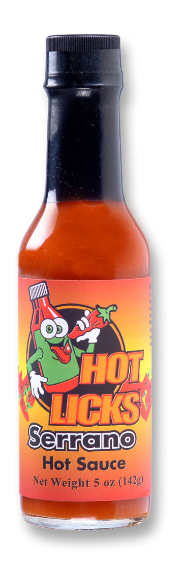 Hot Licks Serrano Hot Sauce