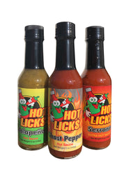 Hot Licks Hot Sauce 3 Pack Ghost Pepper